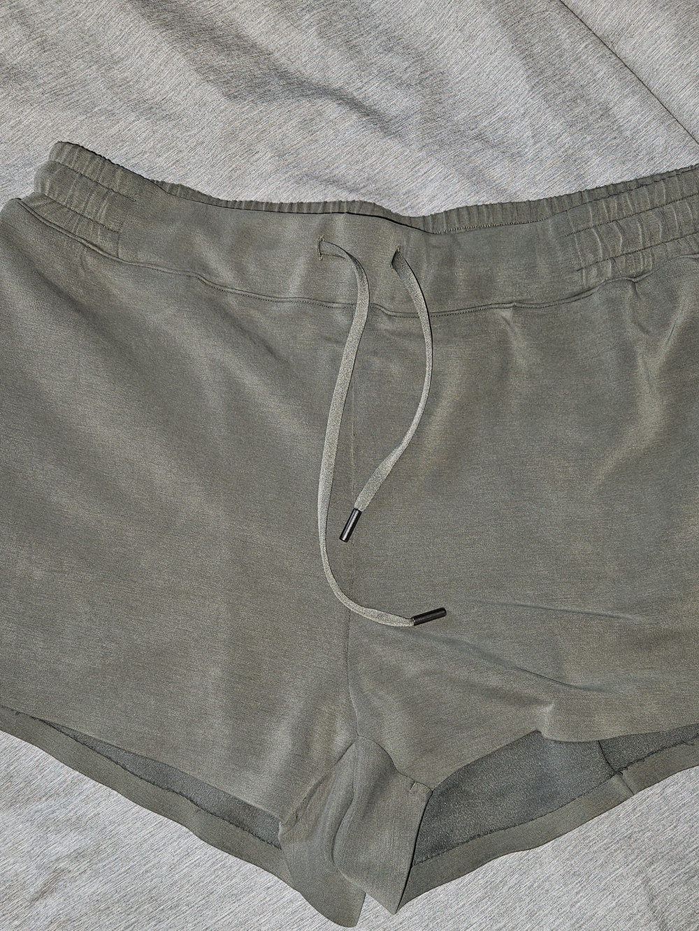 7 Diamonds Women's Olive Green Athletic Shorts